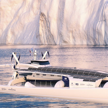 Sailing the seas of the world, green-powered